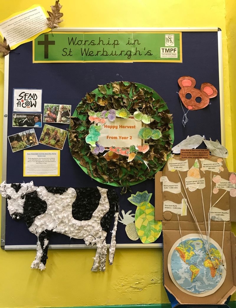 Harvest Display in School - 2020