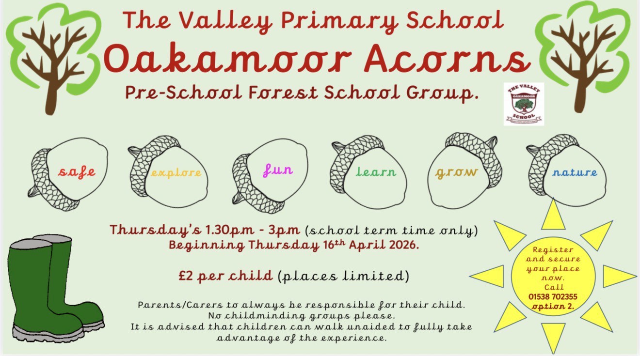 Poster with details of our Forest School sessions