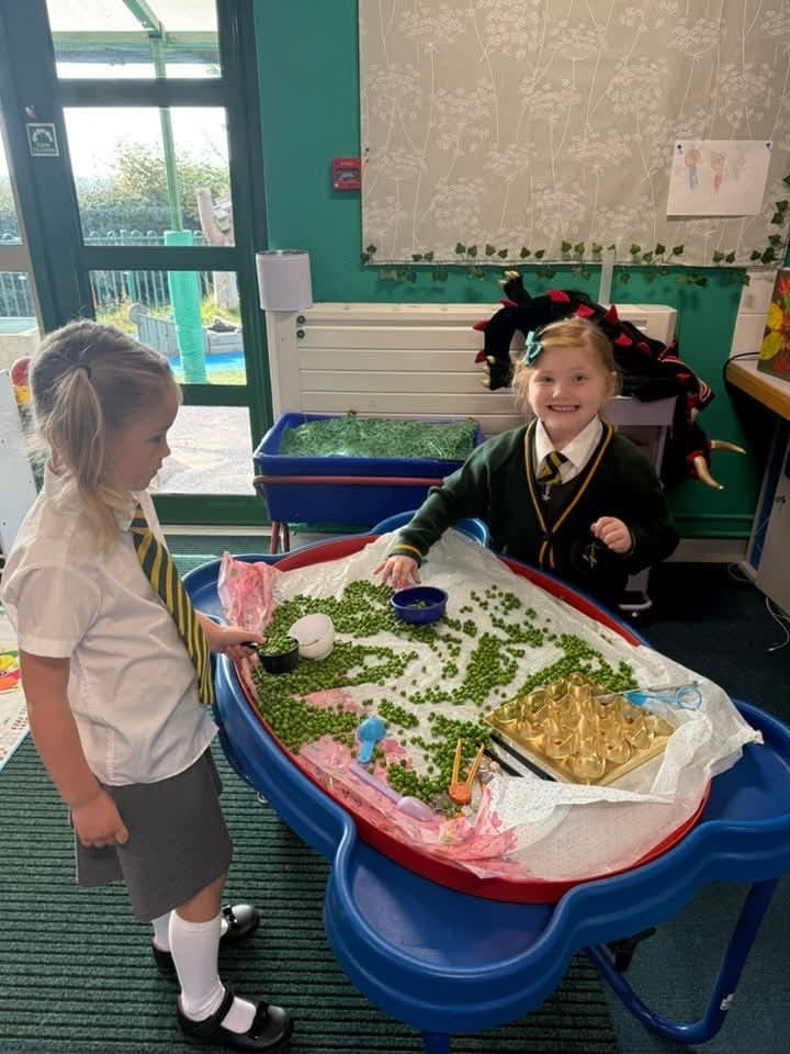 Younger children learning together